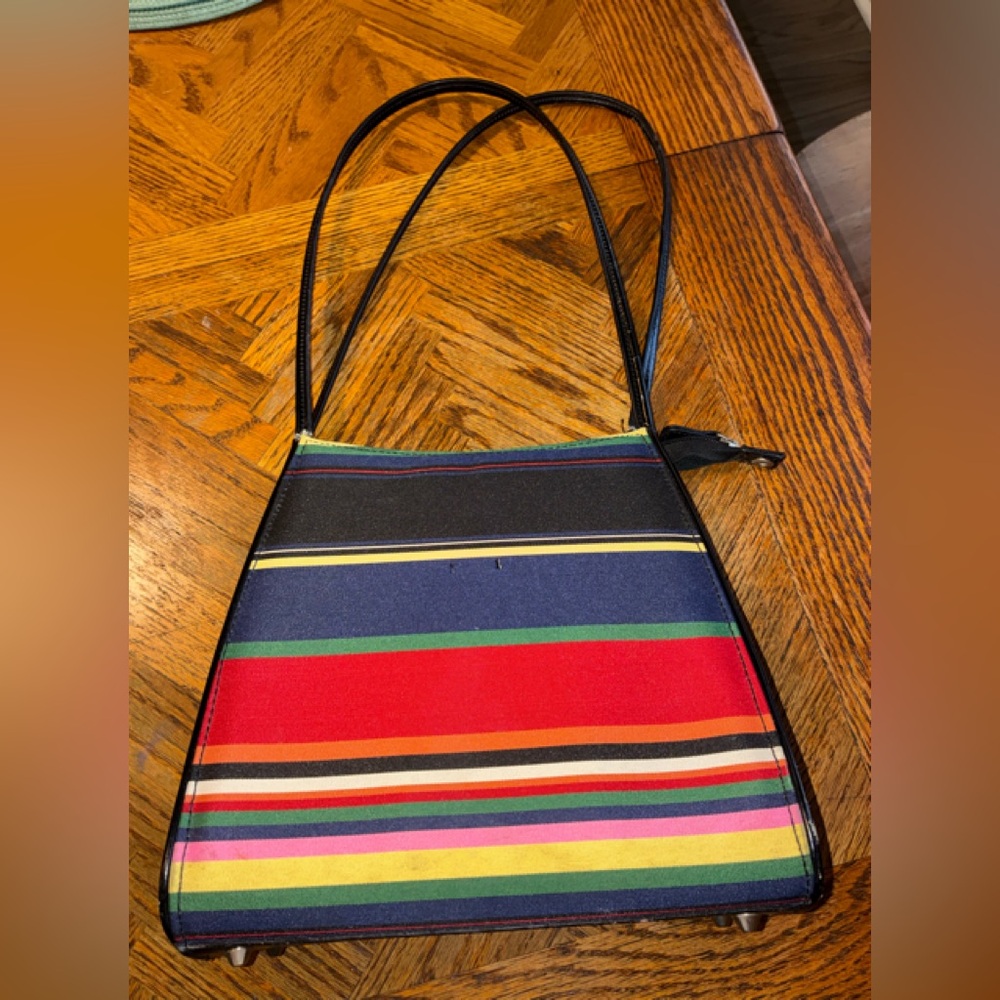 Colorful Striped Handbag - Picture 2 of 6